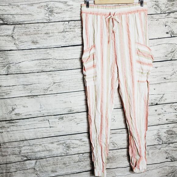 Indigo Rein Pants - Indigo Rein Womens Cargo Pull On Jogger Pants Hi-Rise Size Large